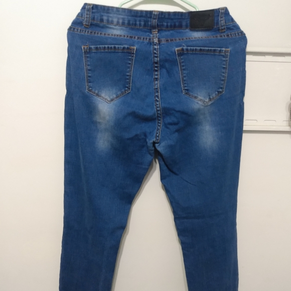 Camo sequin patch denim jeans - Picture 2 of 3